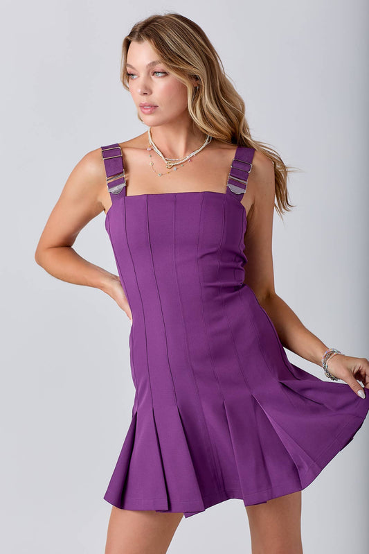Gameday Pleats Mini Dress