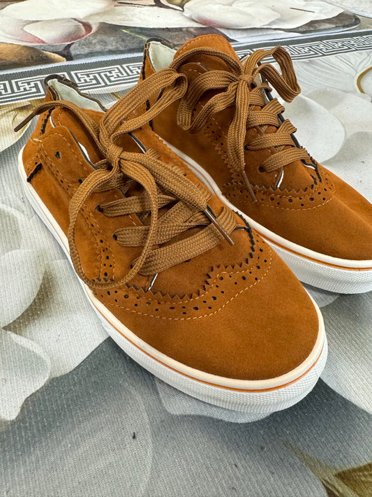 Lace-Up Flat Sneakers