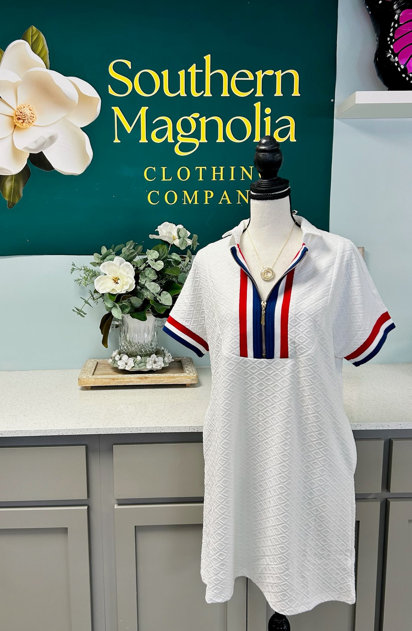 Americana Textured Dress