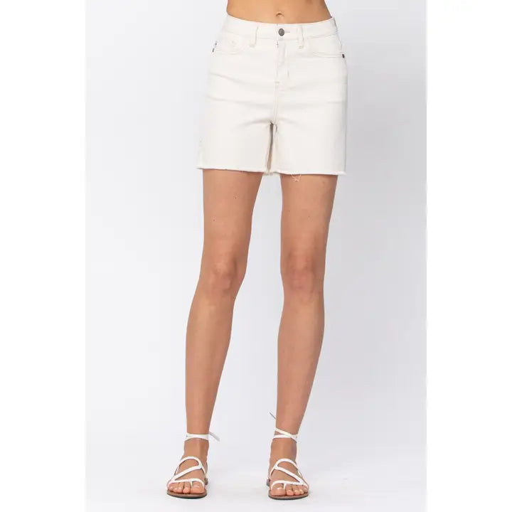 Ecru Side Slit Cut Off