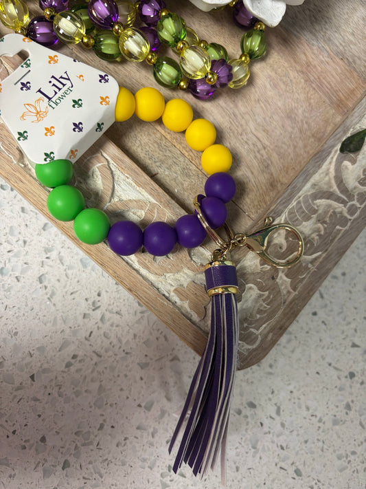 mardi gras keychain