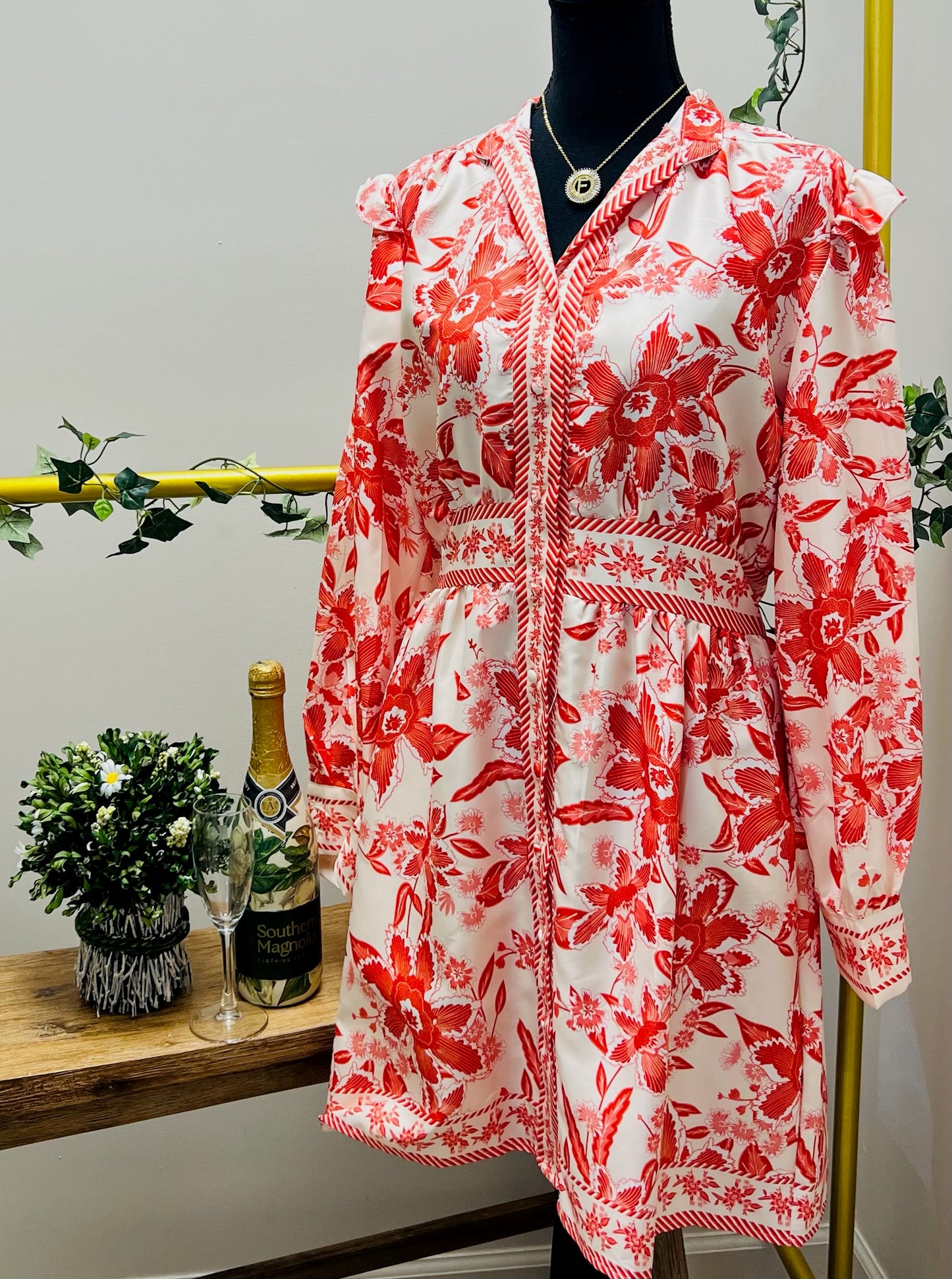 Sunset Bloom Tunic Dress