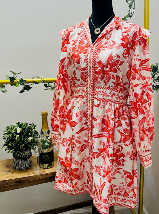 Sunset Bloom Tunic Dress