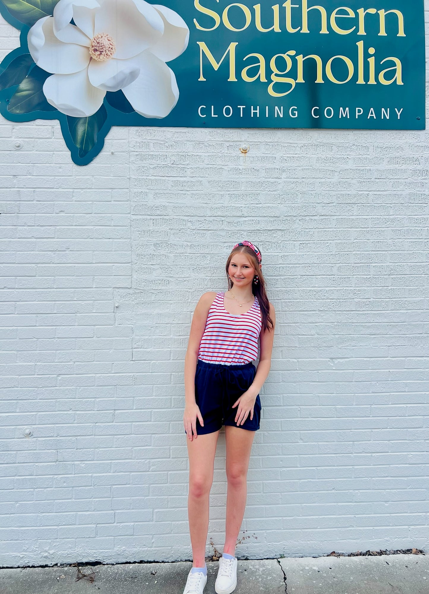4th of July Sleeveless Romper