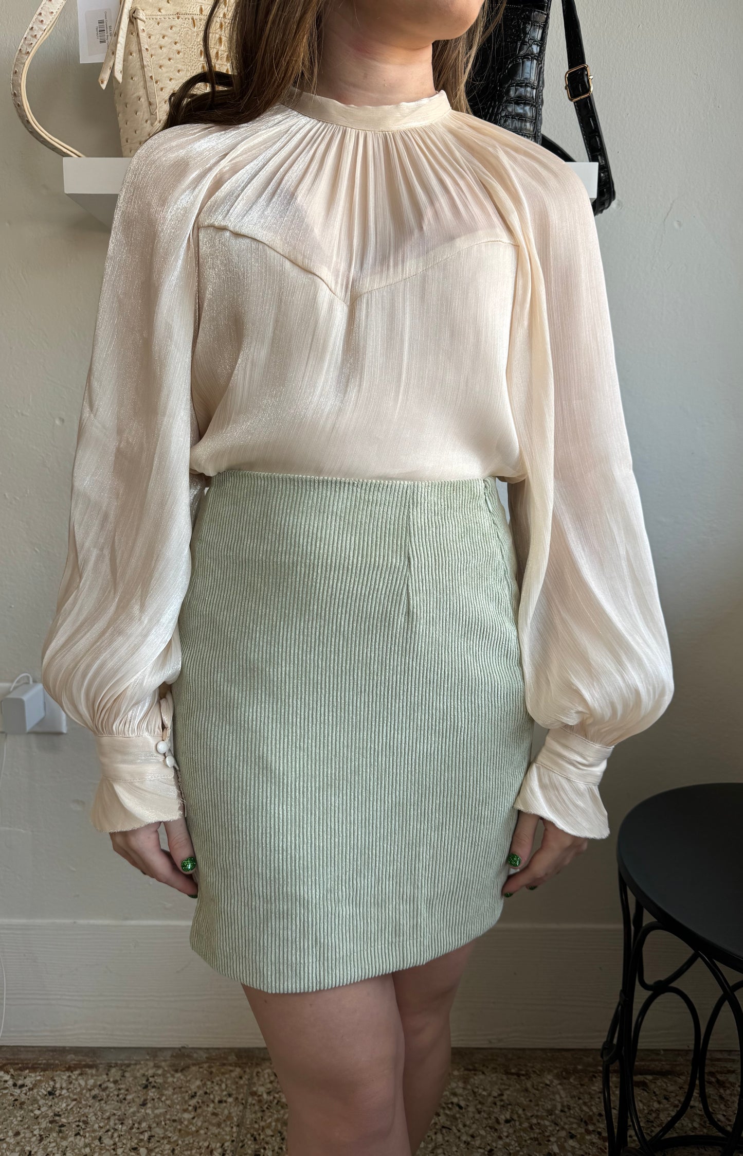 Corduroy Mini Skirt 2121