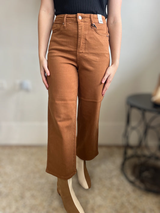 HW Tummy Control Wide Crop Jean