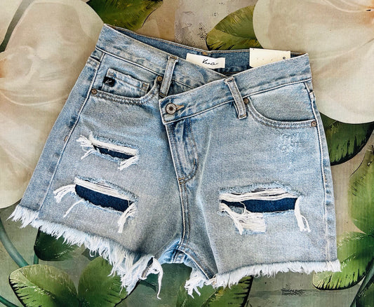 High Rise Crossover WB Shorts 7166