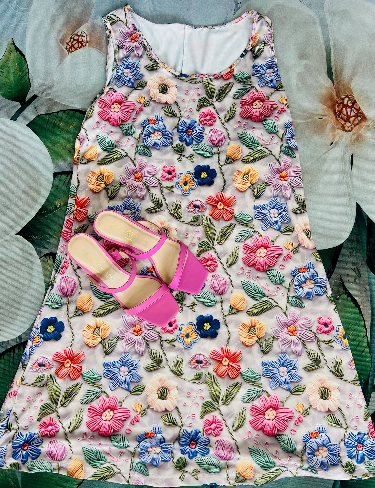 Floral Summer Vibes Sleeveless Dress