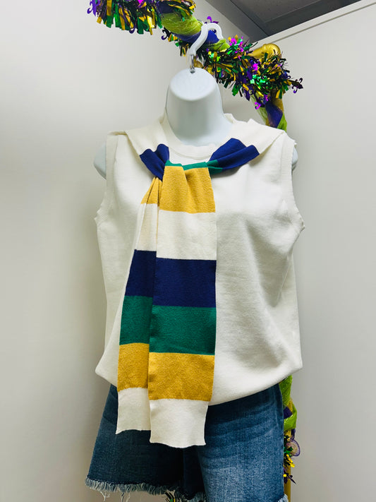 mardi gras tie shirt