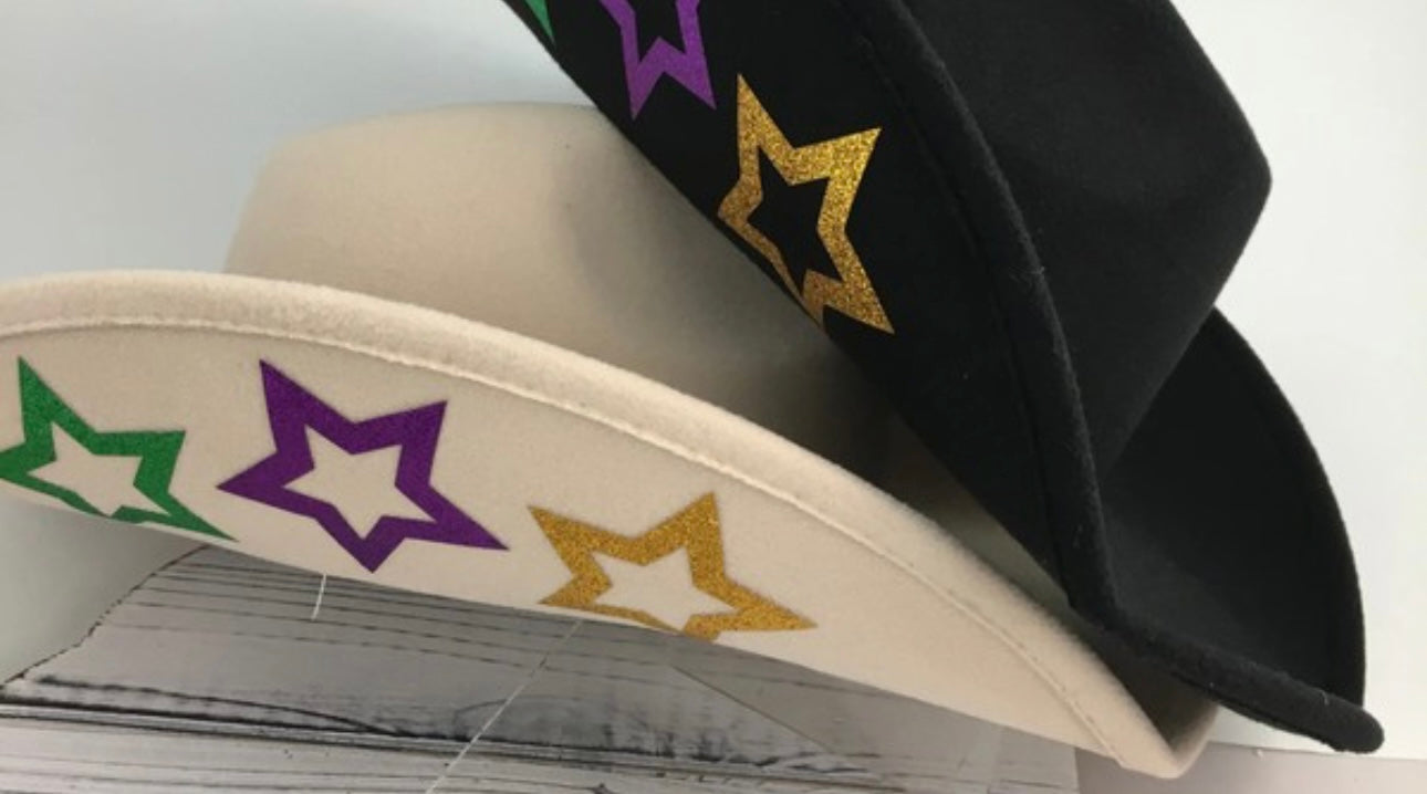 Mardi Gras Cowboy Hat