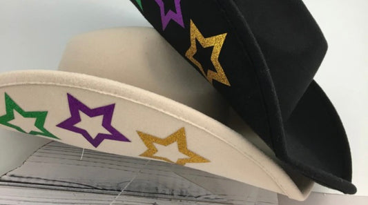 Mardi Gras Cowboy Hat
