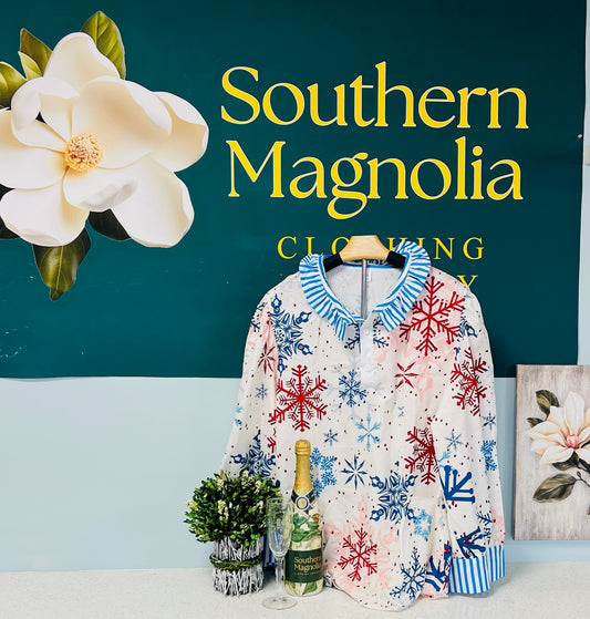 Christmas Snowflake Blouse