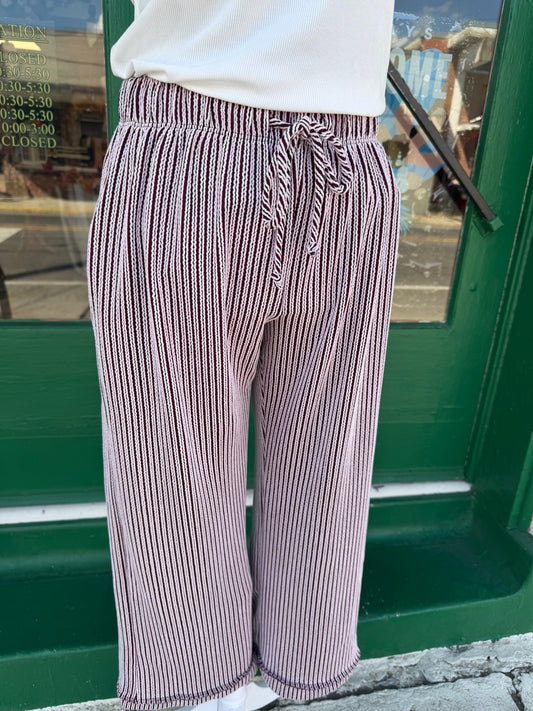 Cropped Ribbed Pants