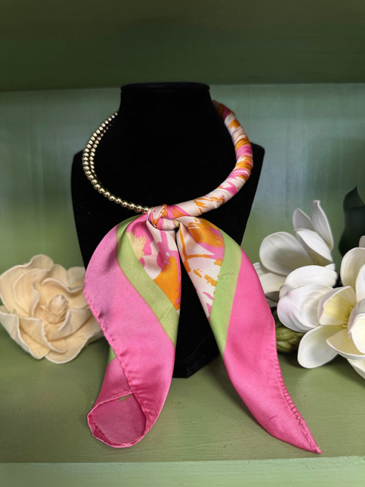 Pink Paradise Scarf Chain