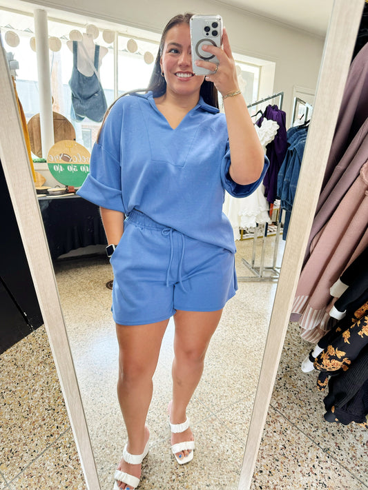 Classic Periwinkle short set