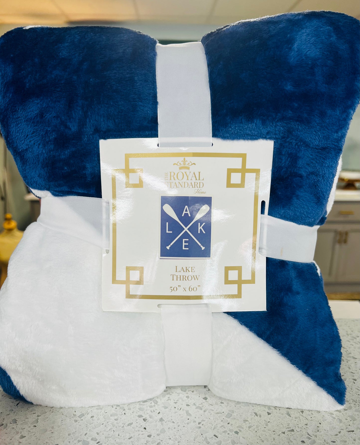 Blue Lake Throw Blanket