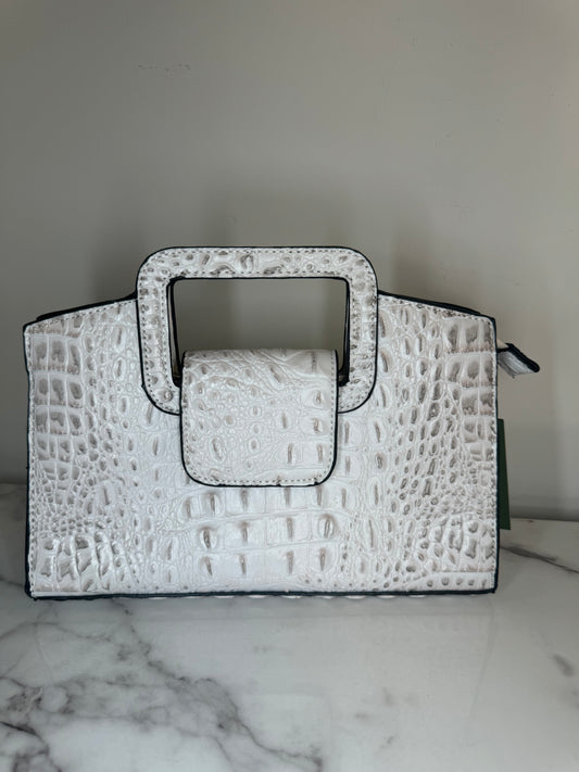 Ivory Croc Chic Purse