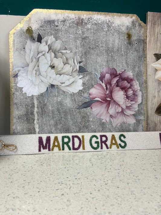Mardi Gras Beaded Purse Strap
