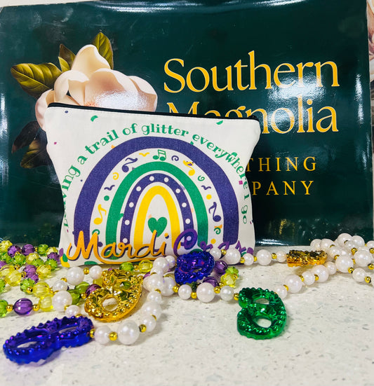 Mardi Gras Cosmetic Bag