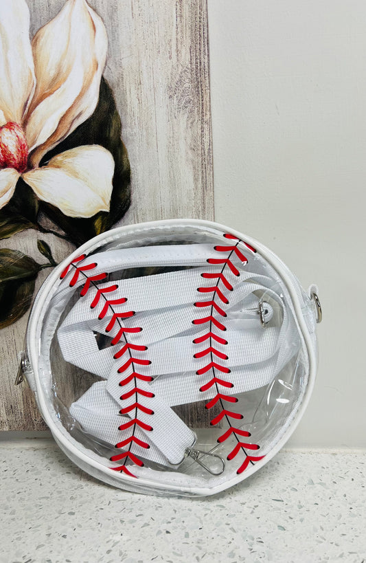 Clear Baseball Crossbody Bag