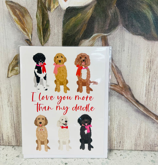 Doodle Dog Greeting Card