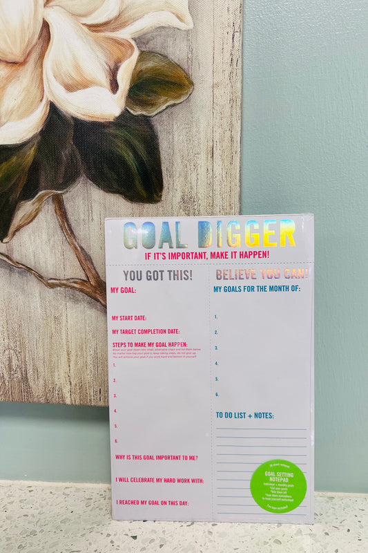 Goal Digger Goal Setting Notepad
