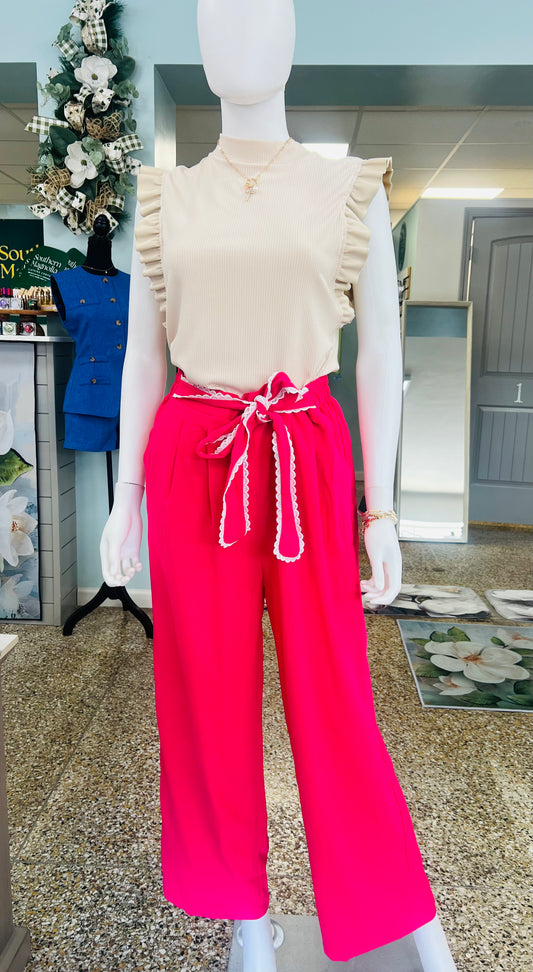 Sweetheart Bow Pants