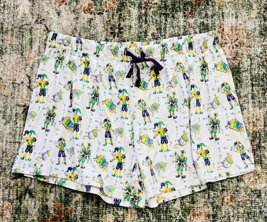 Mardi Jester Sleep Shorts