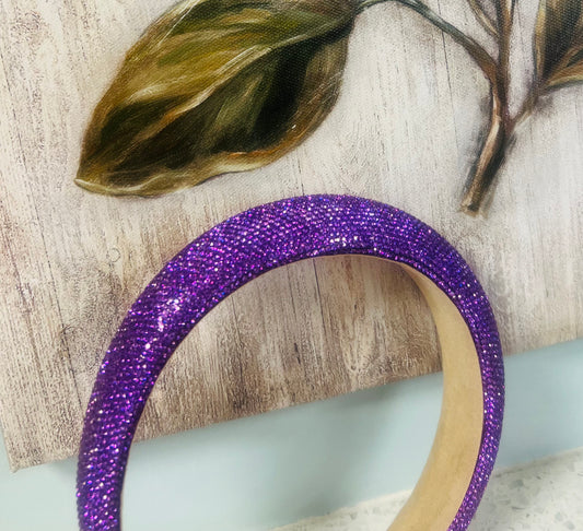 Purple Full Stone Crystal Headband