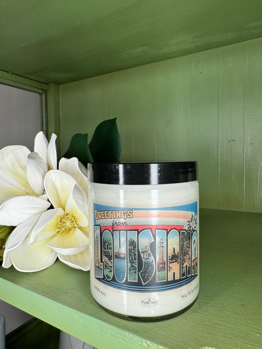 Greetings from Louisiana Candle