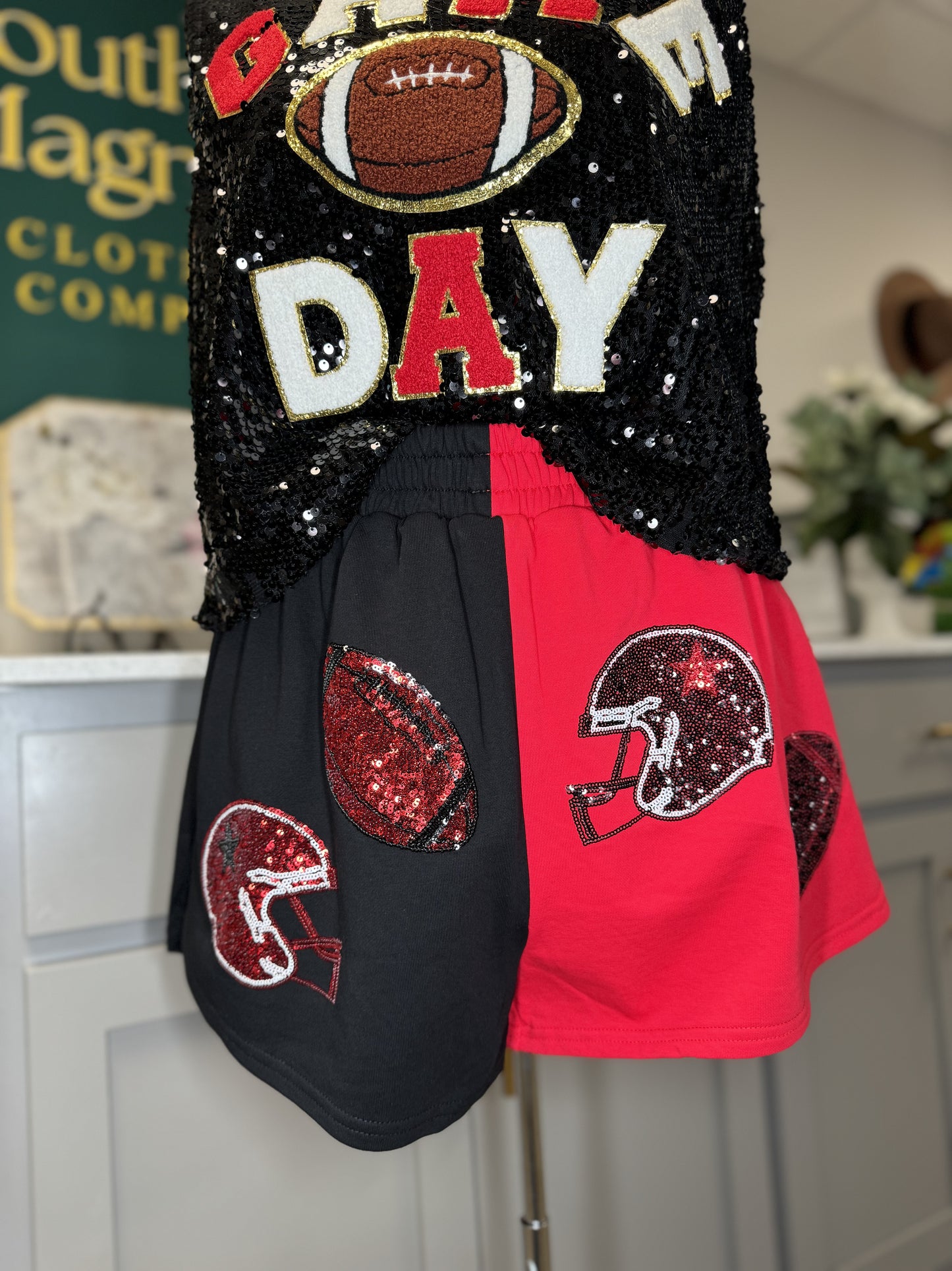 Color Block Gameday Shorts
