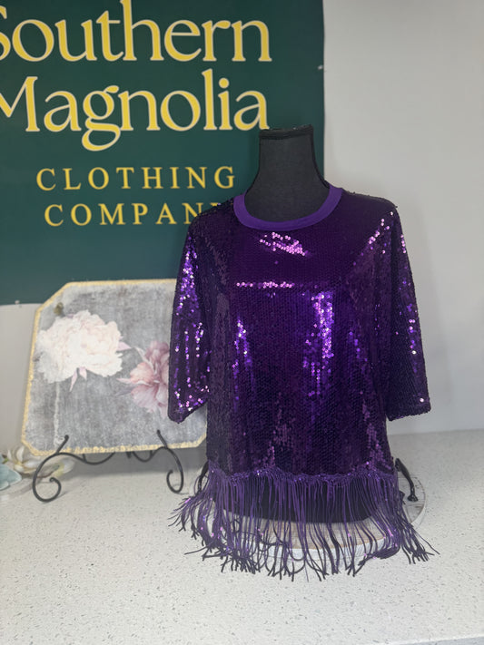 Gameday Ready Sequin Top