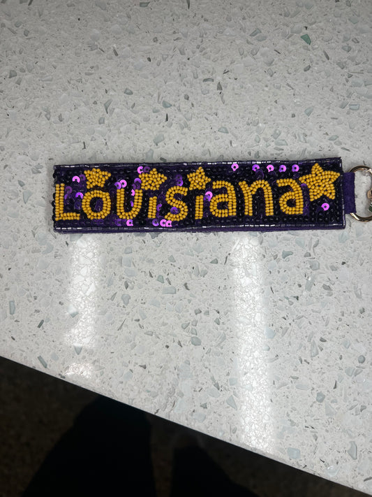 Louisiana State Key Chain