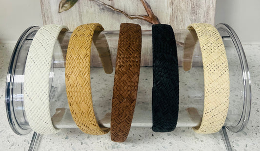 Woven Straw Summer Headband