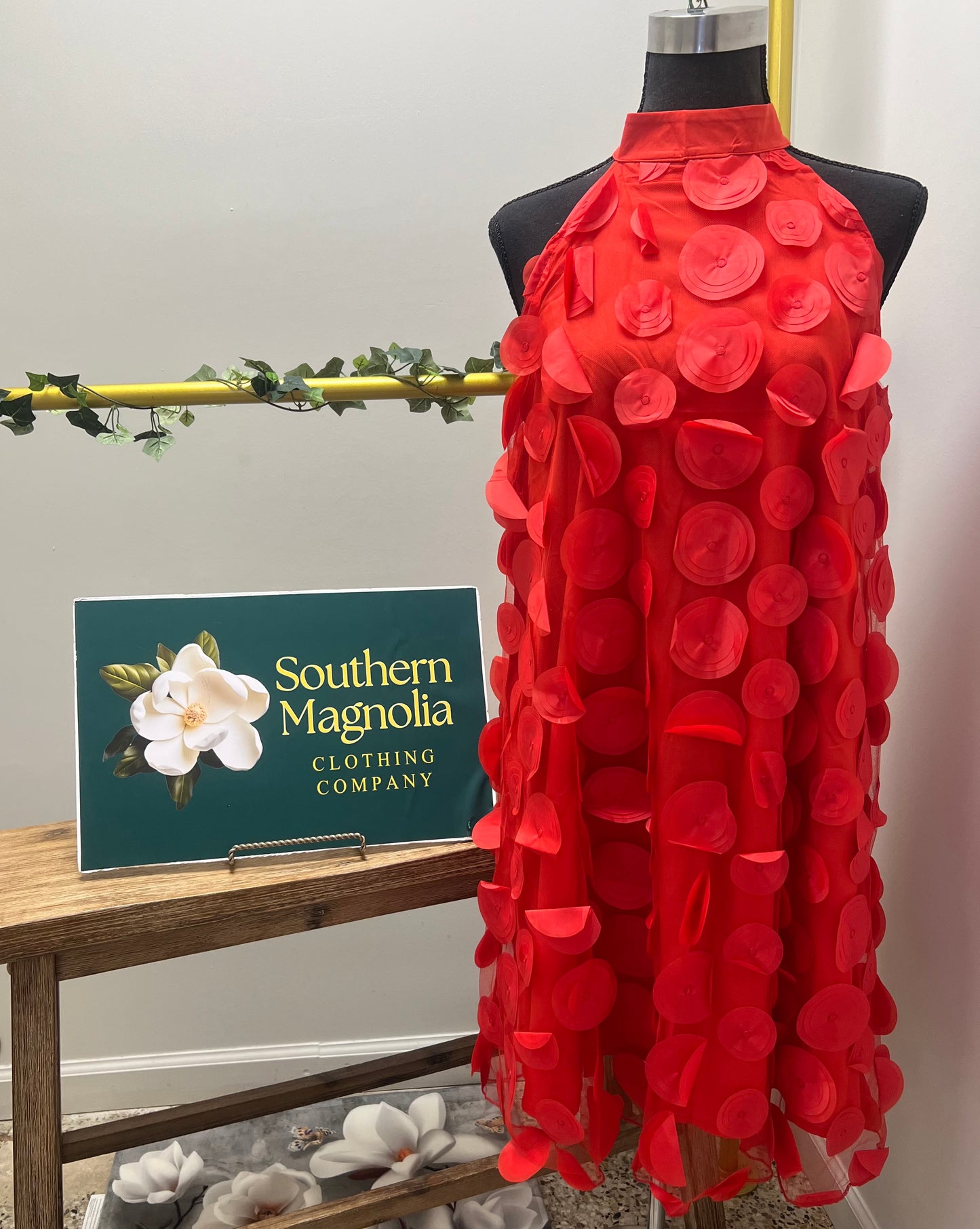 Ruby Ruffle Dress