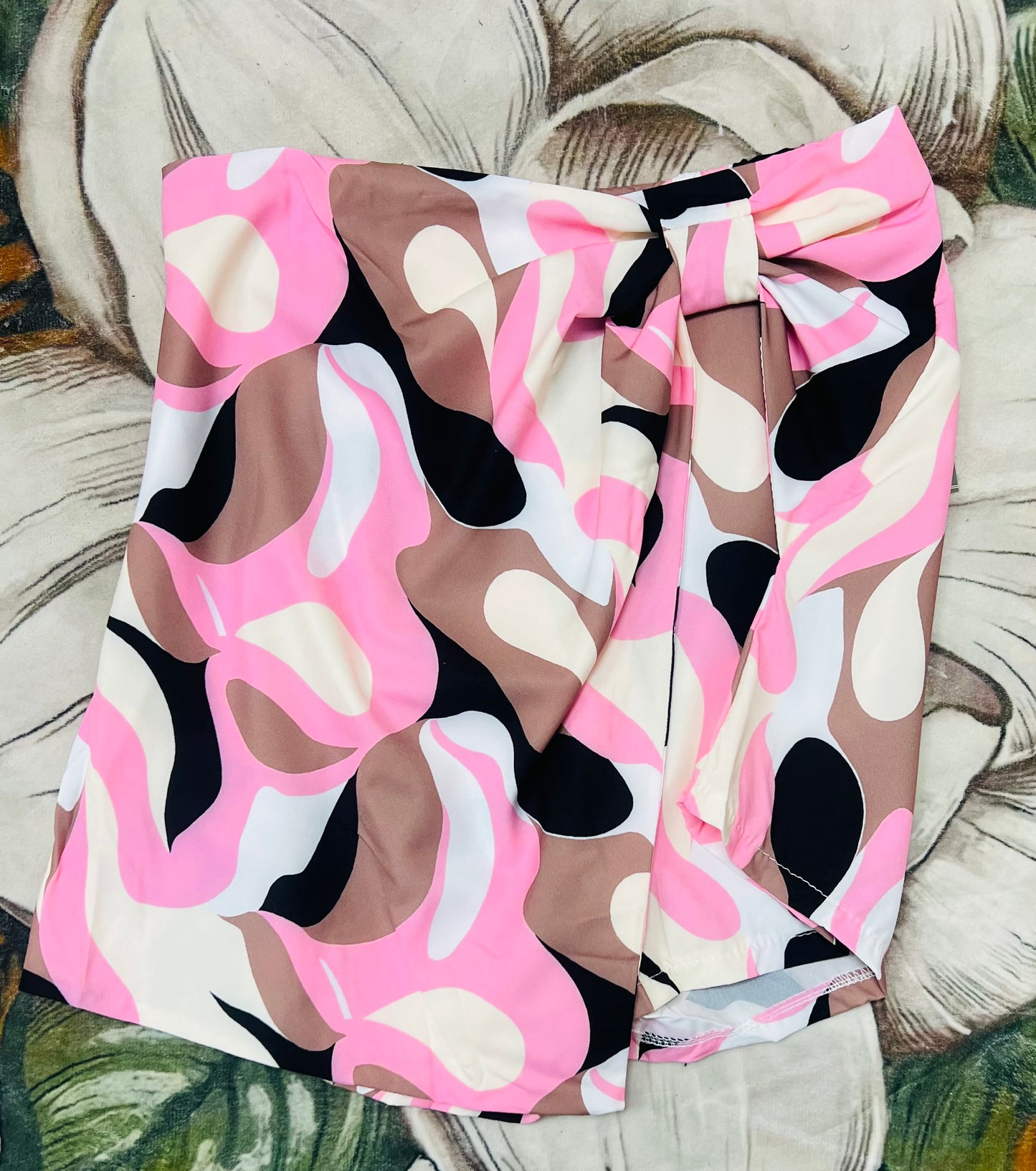 Colorful printed skirt skort