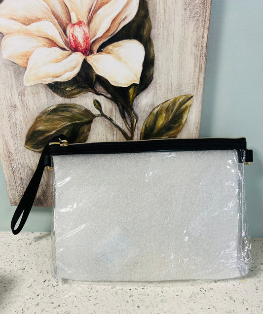 Candace Double Zip Clear Crossbody