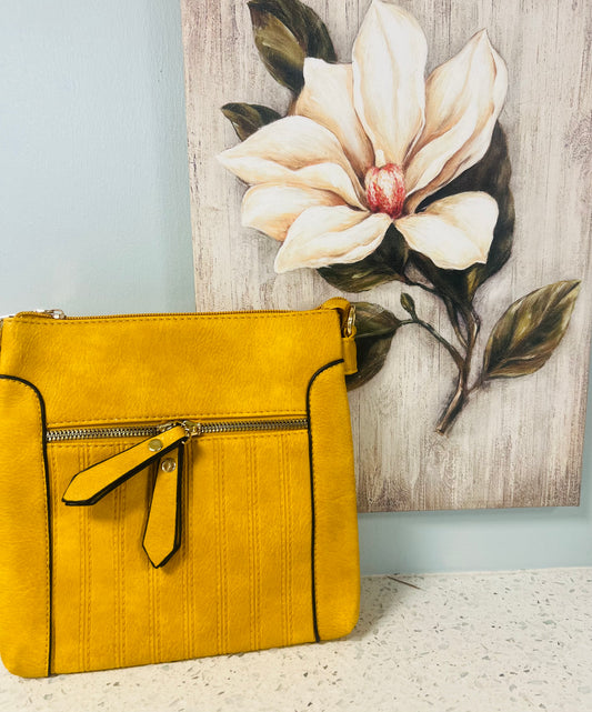 Crossbody Summer Stitched Leather Bag