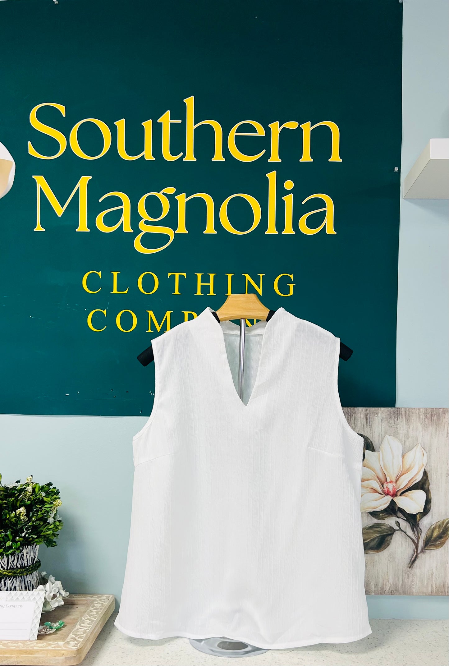 White Ribbed Short Sleeve Top