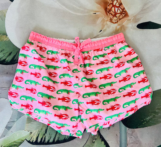 Crawfish Alligator Women's Shorts