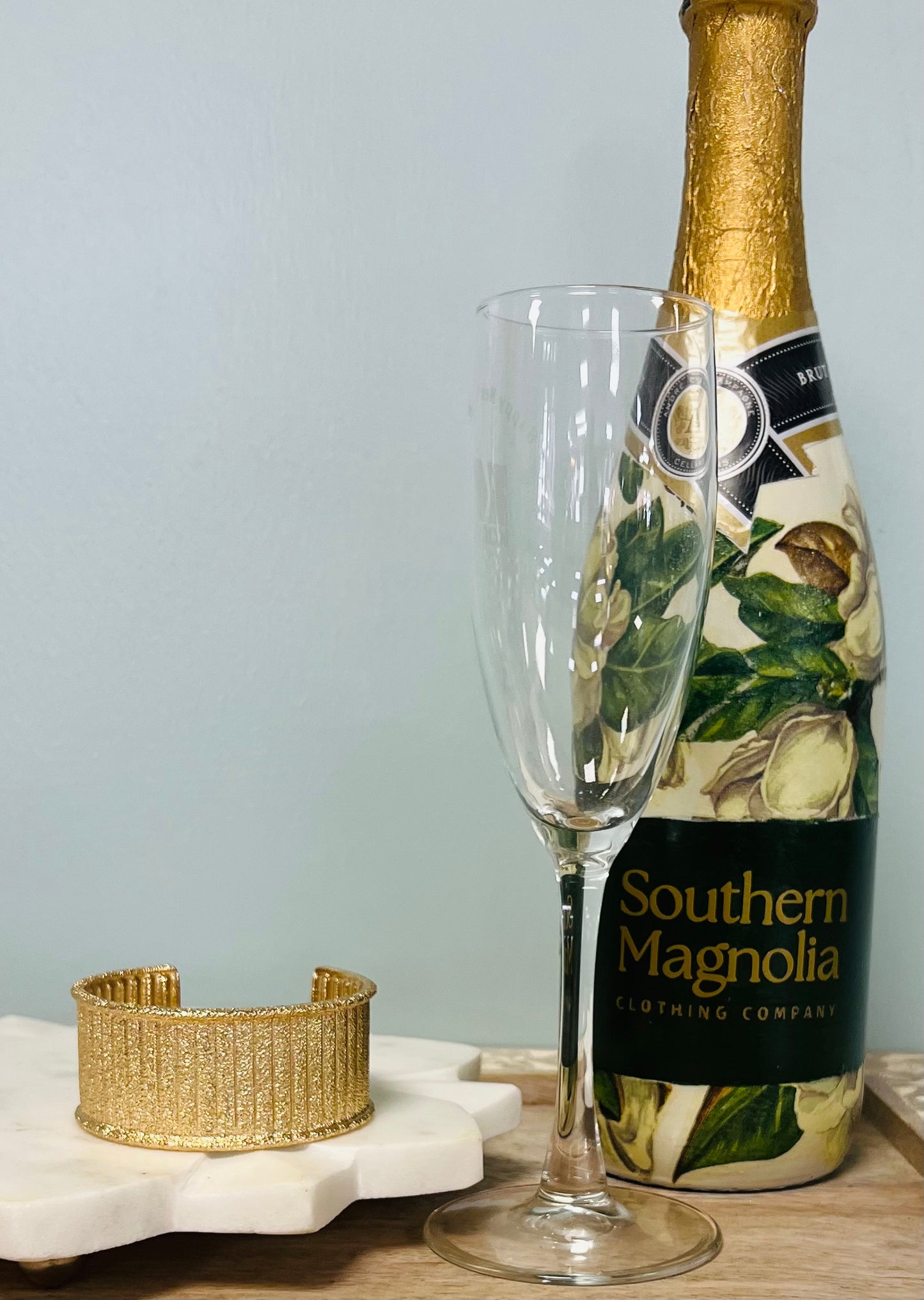 Gold Hammered Textured 1" Cuff Bracelet