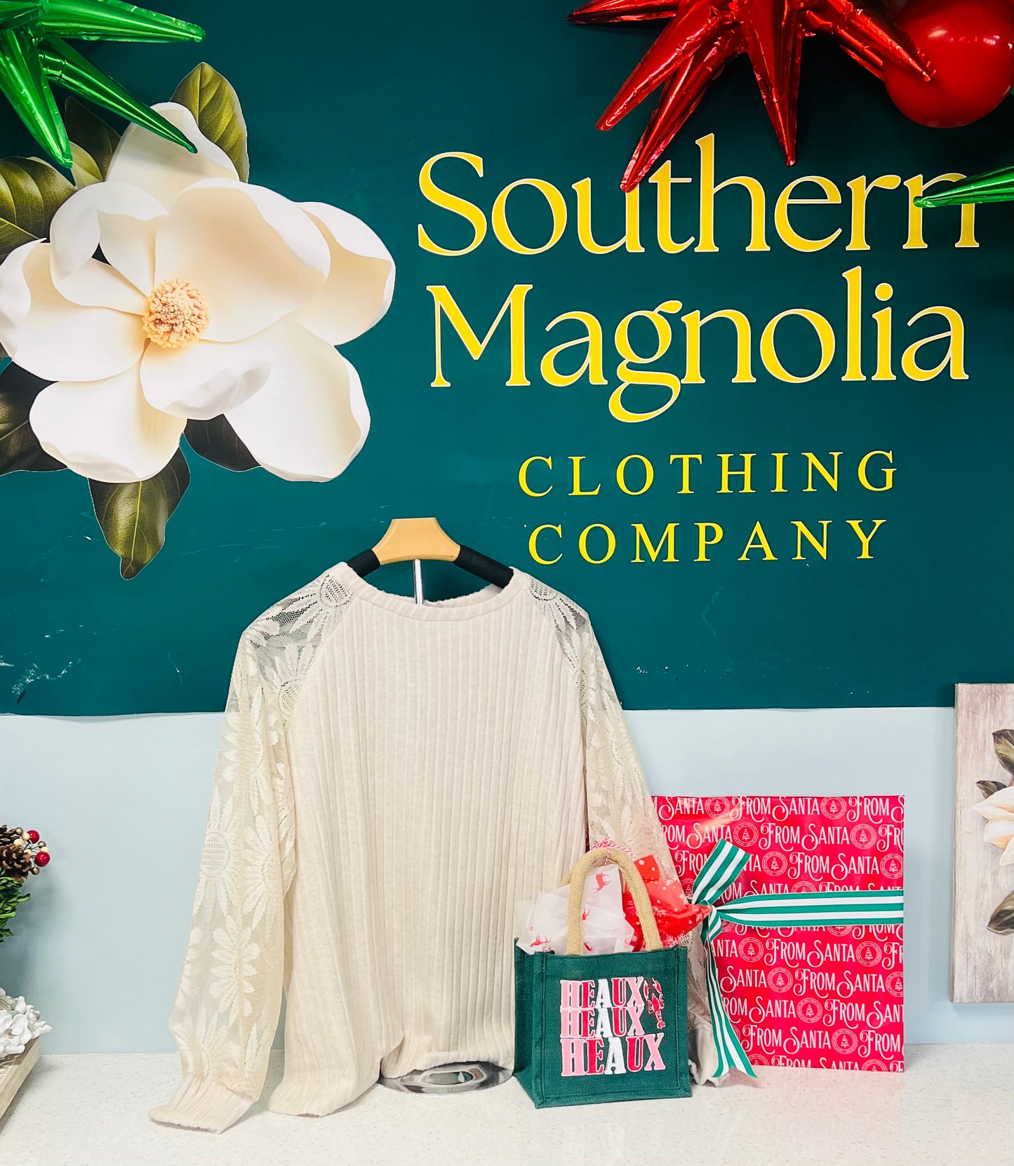 Crew Neck Hollow Pullover Lace Panel Top