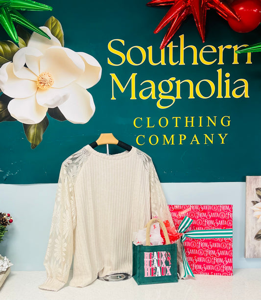 Crew Neck Hollow Pullover Lace Panel Top