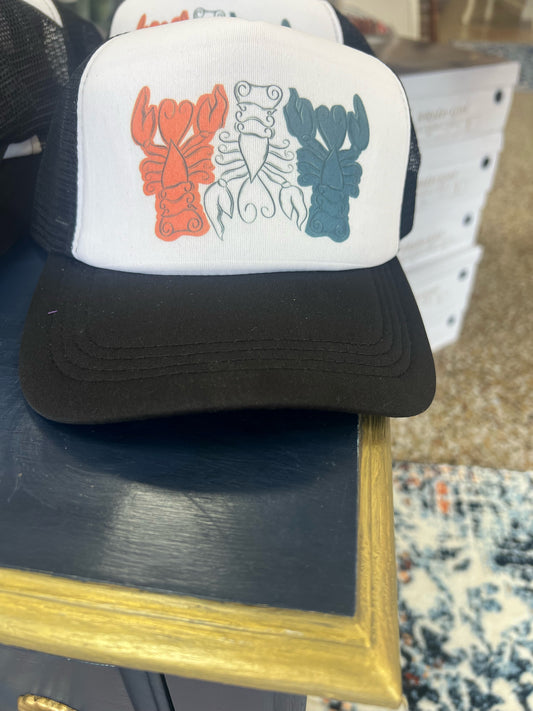 Patriotic Crawfish Trucker Hat