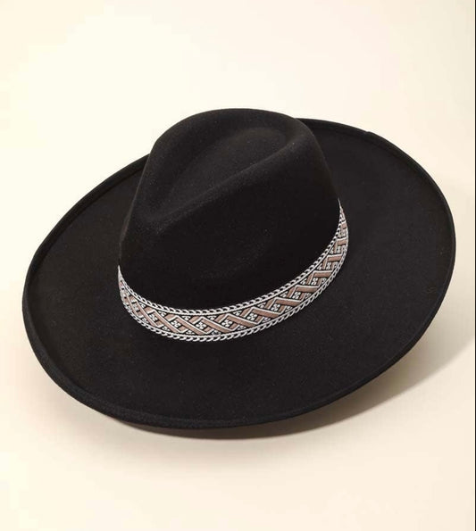 Zigzag Fedora Hat 8291