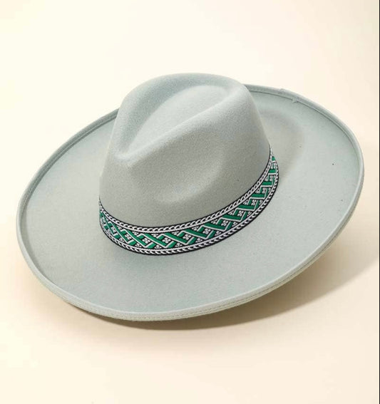 Zigzag Fedora Hat 8291