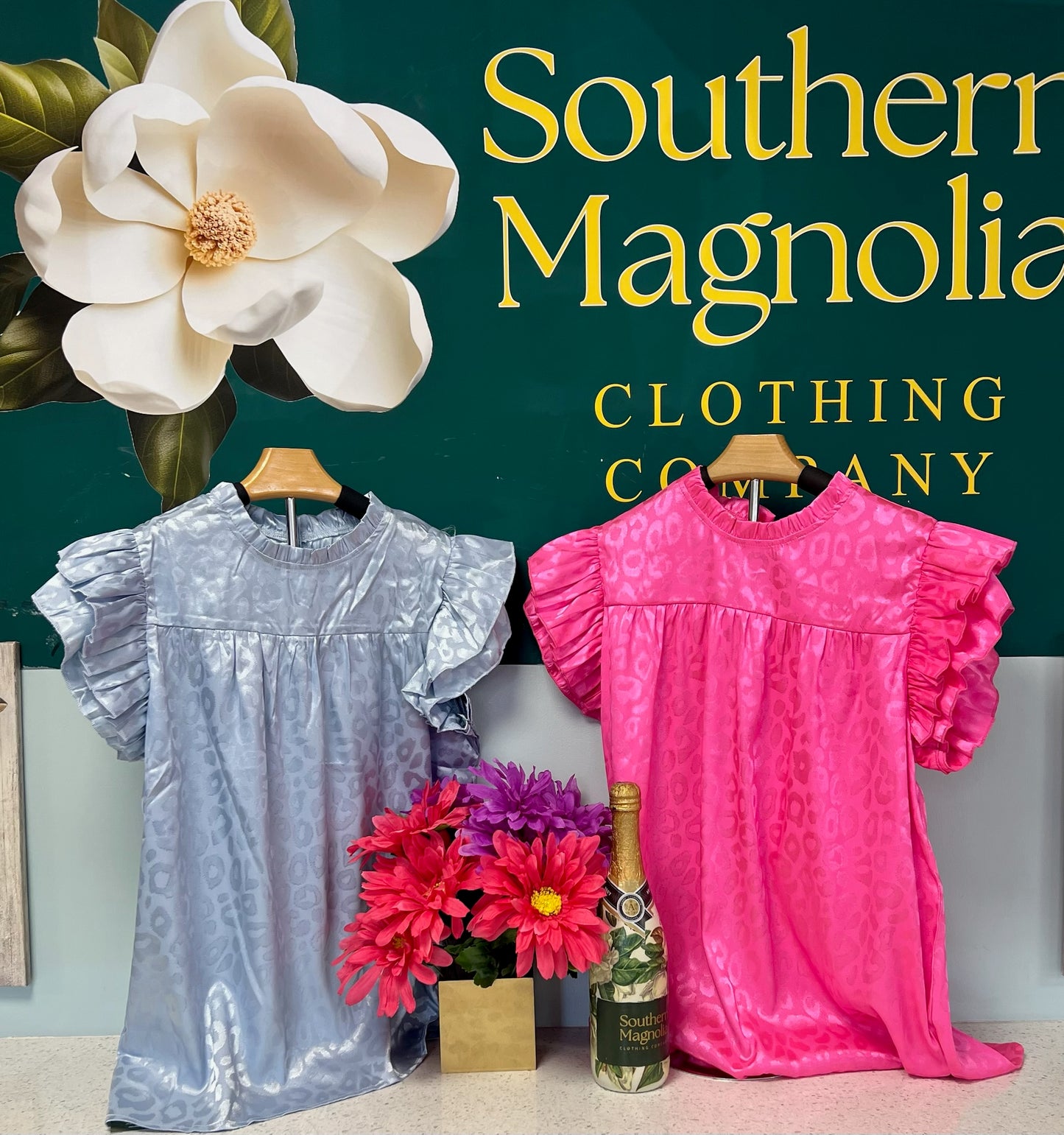 Glam Leopard Print Stain Blouse