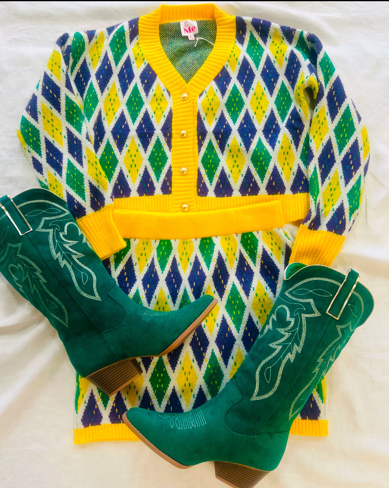 Mardi Gras Argyle Set