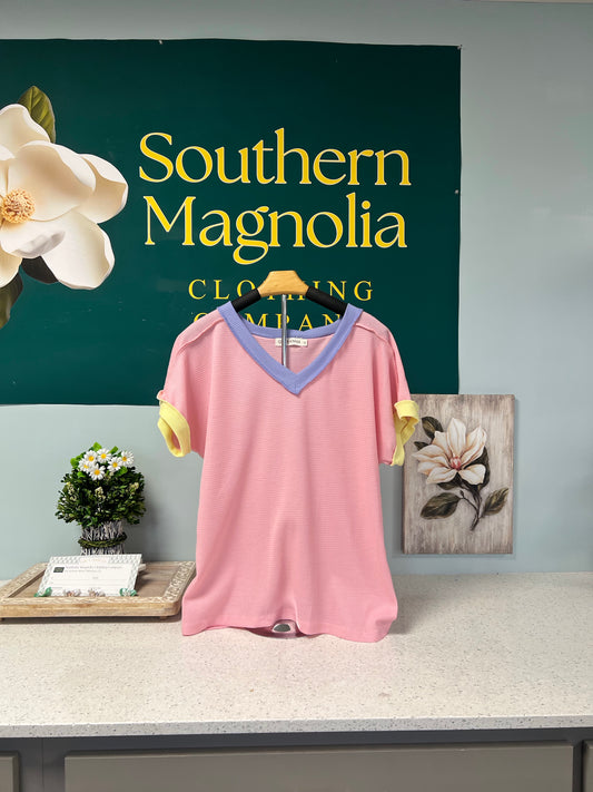 The Lucy Color Block Shirt