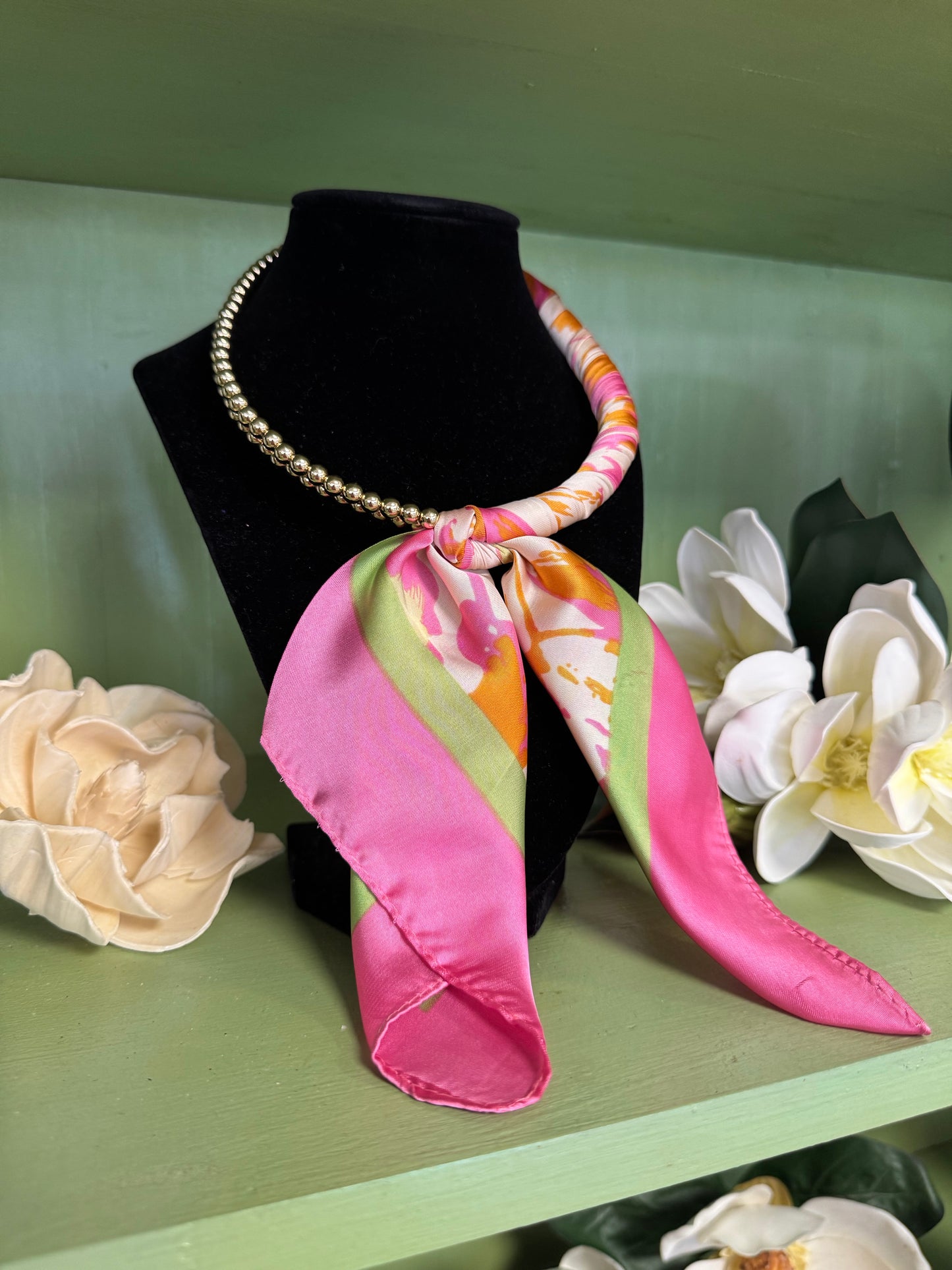 Pink Paradise Scarf Chain